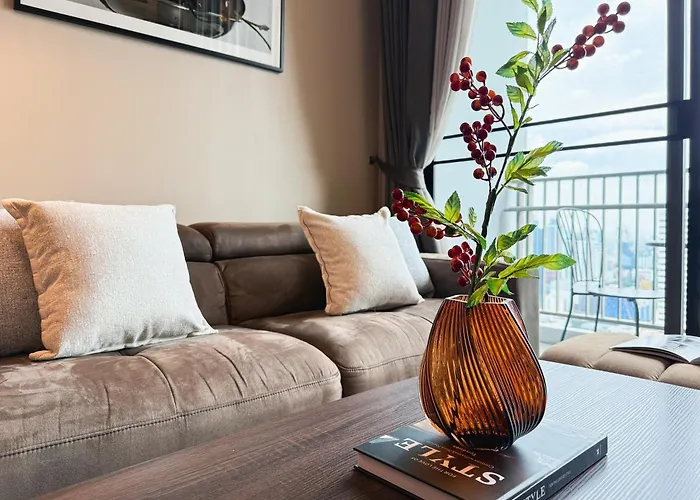Near Bts - High Floor - Pool And Gym - Sontana Apartamento Banguecoque