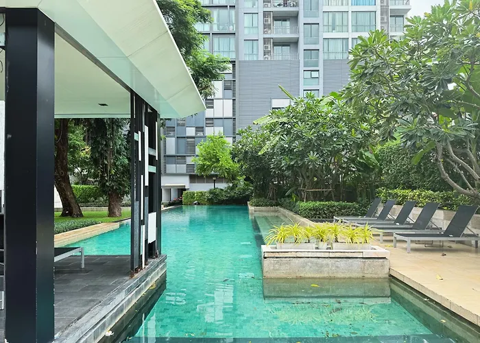 Near Bts - High Floor - Pool And Gym - Sontana Apartamento Banguecoque